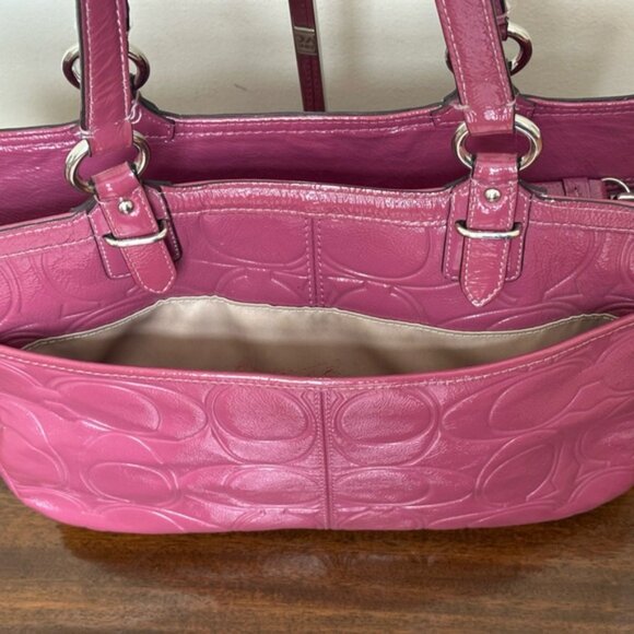 Coach Gallery Embossed Patent Leather Tote - Picture 10 of 12